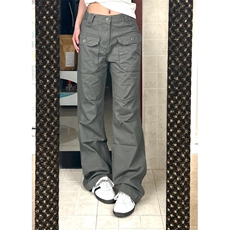 【网图】灰绿色工装裤欧美vibe裤子美式高街伐木裤GZK18LL-特P60，男装工装外套，星座1007（原301D）