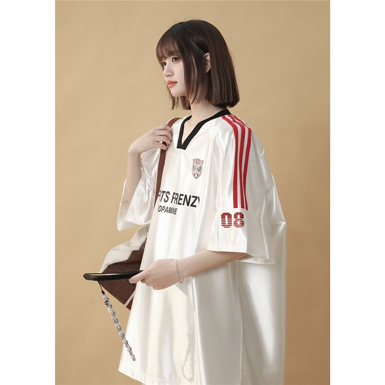 2025复古美式潮流夏季宽松T恤T1072P35控49，男装T恤，电商A148-1