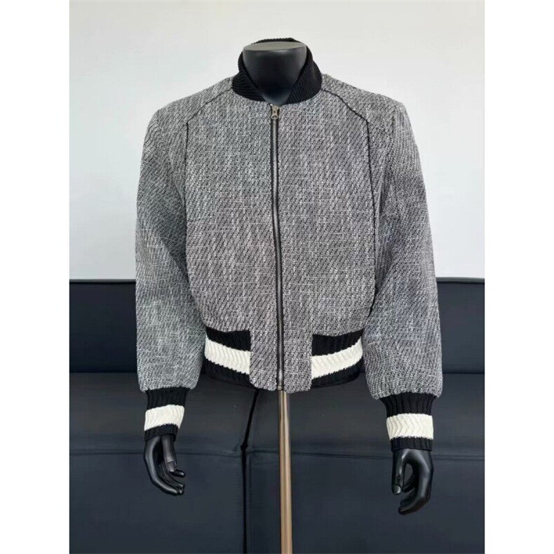 【有货】DHT159-特P78高级感小香风外套男春秋款潮牌棒球服夹克,男装夹克,星座603-2