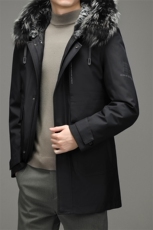 2023年冬季新款连帽厚款羽绒服男士鸭绒长款外套SNNYR86063-P390，男装羽绒服，电商B212（原钱塘6029）