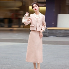 2024春季新款优雅气质两件套套裙时尚修身显瘦女装套装，女装套装/套裙，恋慕依尚
