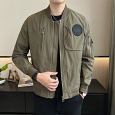 2025秋季店主风休闲工装棒球服夹克棒球领时尚外套潮58126-P110，男装夹克，电商A413