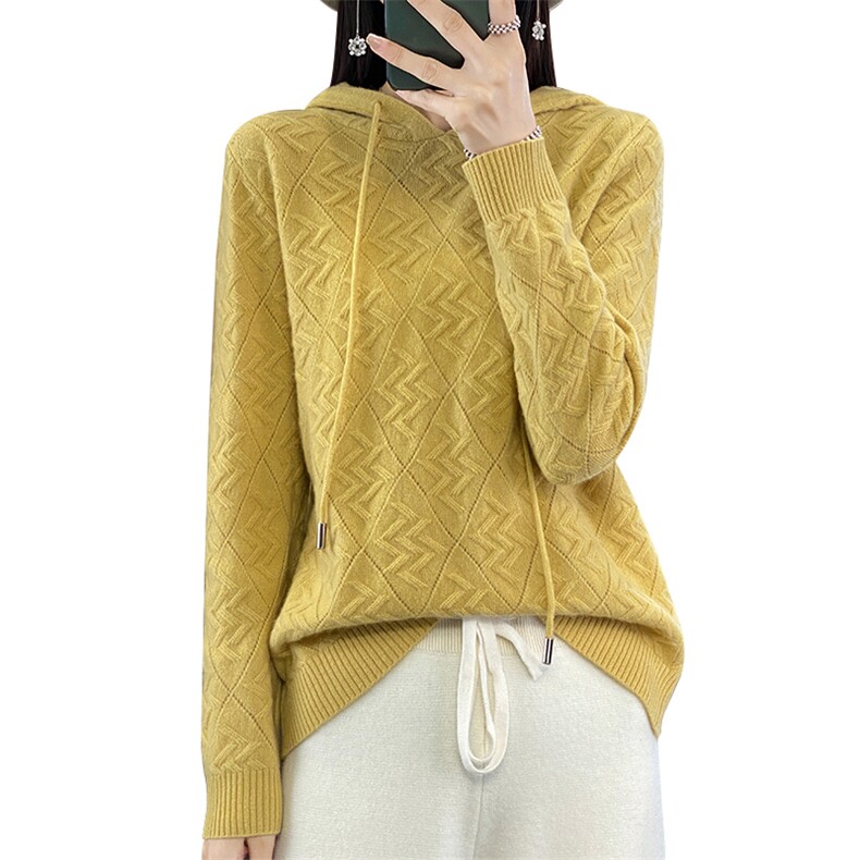 温暖舒适时尚简约高品质澳洲羊毛百搭羊毛外套,女装羊毛衫,邦太羊绒