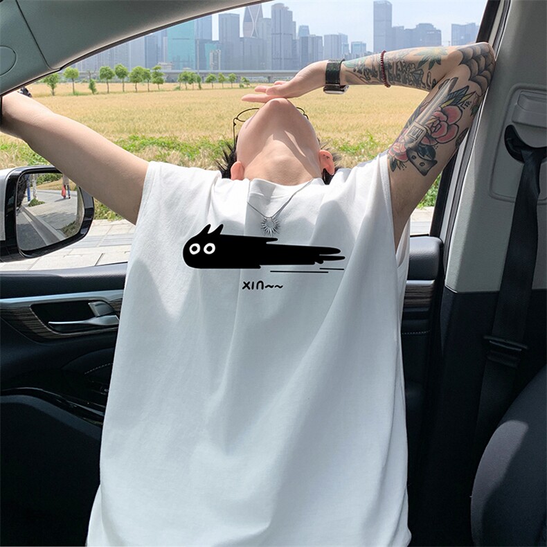 量大优得物抖音高品质重磅230克美式印花无袖t恤背心WB601特P18,男装背心/马甲,电商A486