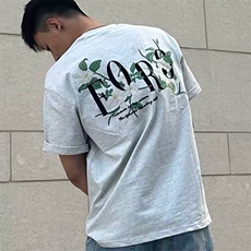 重磅纯棉刺绣短袖T恤男女潮牌上衣衣服夏季情侣美式半袖，男装T恤，星座506A