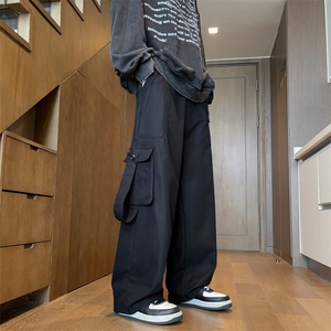 常年备货款男宽松直筒高街潮牌工装休闲长裤K812p55大量备货图片