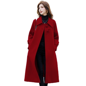 8203加大红色时尚气质年货婚礼礼服2025年秋冬季新款女装图片
