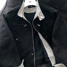 B976-P85重工哈灵顿夹克二代cleanfit重磅帆布休闲立领外套男，男装夹克，电商B323A