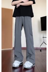[网图]复古微喇休闲裤斜切防水软壳直筒裤男女C62173-TP2548，男装休闲裤，电商A102