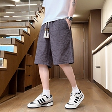 夏季纯棉男士五分裤直筒宽松休闲裤运动短裤纯色A266-KZ883-P40，男装牛仔裤，电商A266