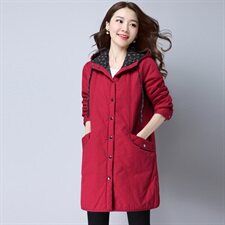 2024冬款棉衣中长款加棉加厚975款自主图贴布加厚棉96%及以上，女装棉衣/棉服，秋牧寒烟
