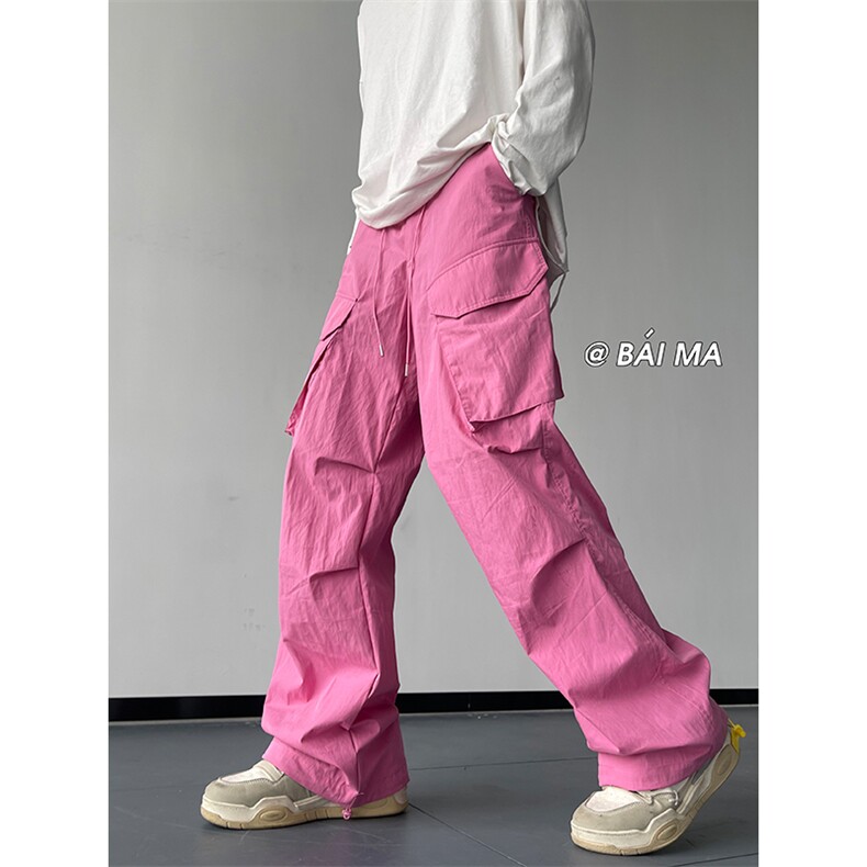 美式16街头户外工装裤宽松百搭阔腿裤设计感裤子XZ211-1-K2346-60,男装工装外套,星座211-1