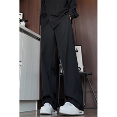 K2617/P45春装新款现货设计感休闲西裤男宽松大码垂感长裤子，男装西裤，电商A141