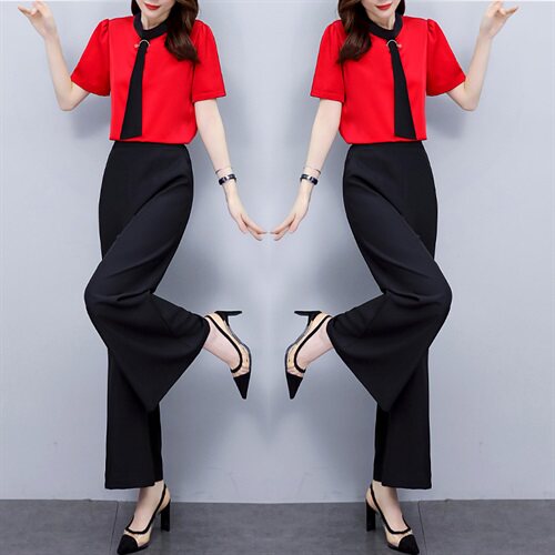 宽松气质优雅百搭减龄简大方时尚套装/套裙，女装套装/套裙，时尚俏佳人