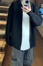 ！棒球领双拉链开衫针织毛衣男CP16-特p55，男装针织衫/毛衣，电商B371
