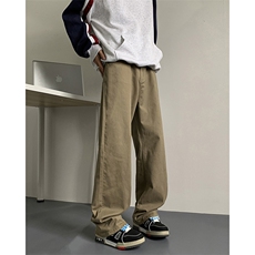 2024新款美式高街纯色直筒休闲裤宽松微喇男现货K8191-P42，男装休闲裤，星座512-3