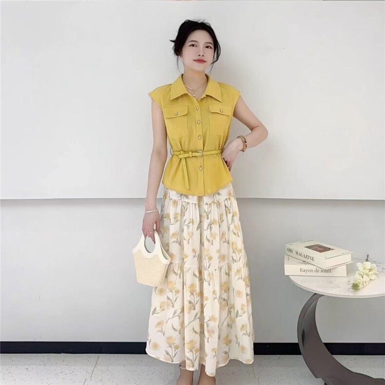 品质高级感轻奢2025新款夏季套装，女装套装/套裙，翩雅女装供货