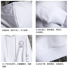 WY2072-P40纯棉连帽卫衣男大码运动帽衫宽松薄外套网格挂拍，男装卫衣，电商A040A