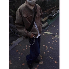 威尔士亲王千鸟格哈灵顿短夹克设计感上衣JK001特P100加绒110，男装夹克，星座1004（原星座815-3）