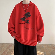 半高领毛衣男士大码针织衫男毛线衣男M18279-P45加绒款-P65，男装针织衫/毛衣，电商A040
