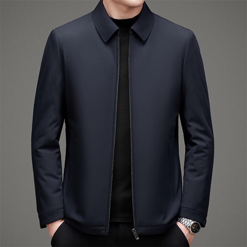 棉衣冬季新款商务休闲常规翻领风衣男宽松气质棉服MSNAN2117-P195,男装棉衣,电商B212（原钱塘6029）