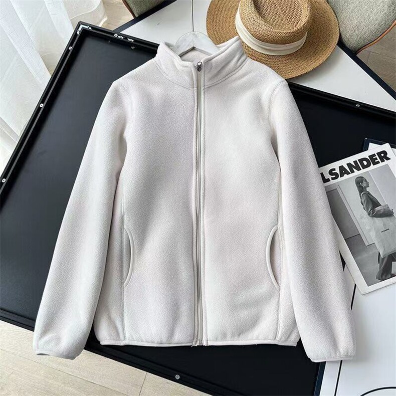 巨保暖情侣款摇粒绒+仿羊羔绒！秋冬加厚立领夹克外套YLR01P55，男装夹克，电商D256-3(原A064-3)