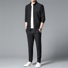 S3092-2钱塘2020-2春秋薄款中青年男士新款时尚休闲卫衣套装P175，男装休闲套装，钱塘207-2