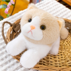 仿真趴猫毛绒玩具