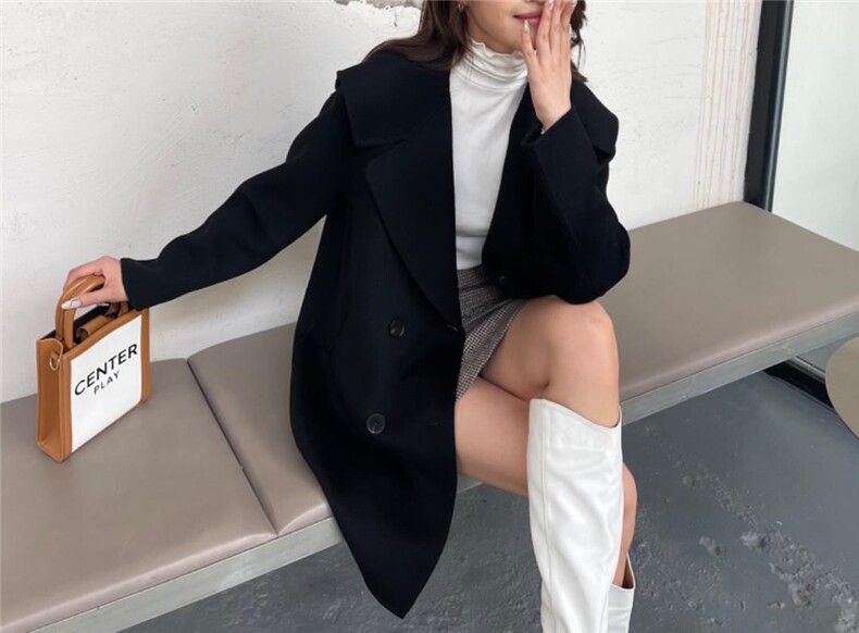 【现货】双面羊绒大衣冬季，其它，YNJDD