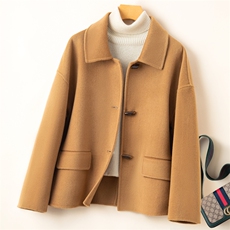 2025秋冬新款高端气质双面呢羊毛大衣女毛呢外套女，女装双面呢大衣，优远毛呢大衣