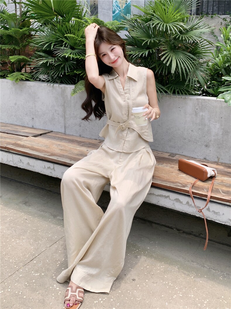 《现货好数据》26夏天丝亚麻老钱风套装女RF2B153-7018-P190-K308,女装套装/套裙,苗苗