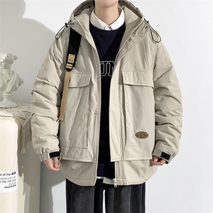 冬上新加棉加厚棉服潮青少年连帽棉衣外套男女 8318-P130控价178图片
