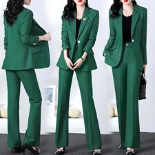 西装外套女2025春装新款高端职业气质女神范两件套工作服西服套装，女装套装/套裙，韩然一族