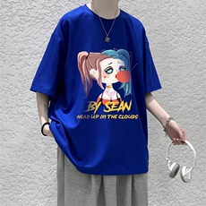 华夫格t恤男短袖男大码五分袖大皂风HT73298-P22，男装T恤，电商A040