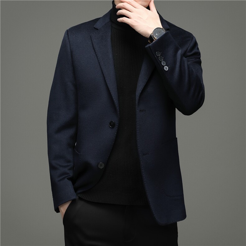 山羊绒外套西服男士冬季商务休闲单西服商务休闲西装YL9810-P355，男装西服，电商B212（原钱塘6029）