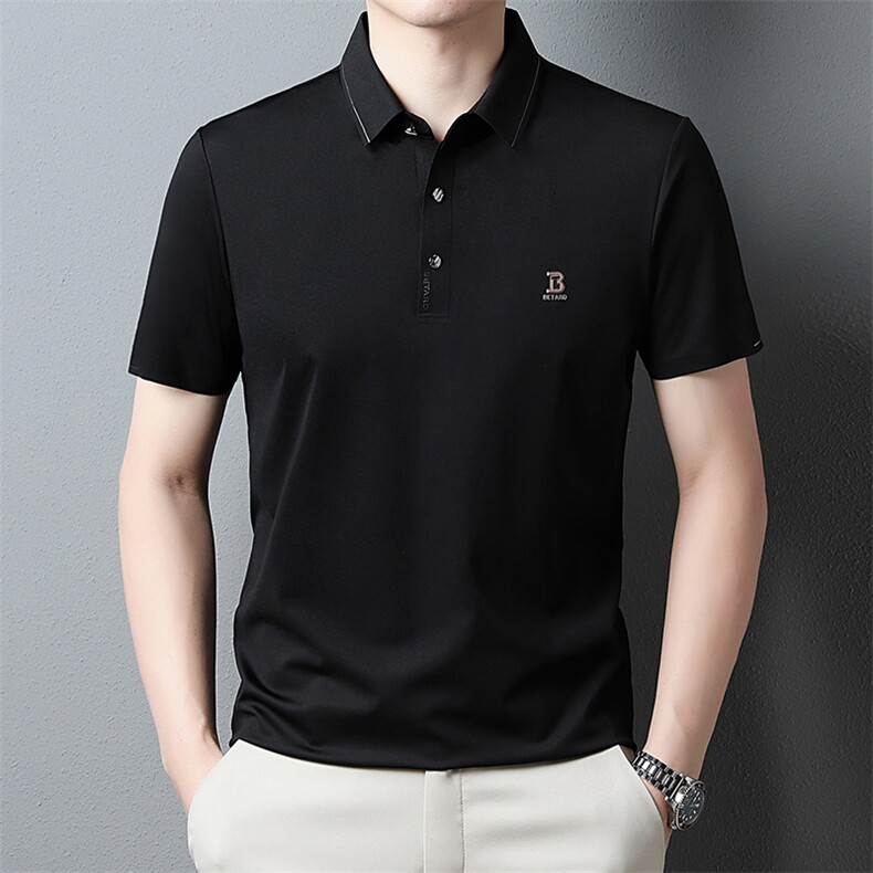 BJ2352钱塘2020-2夏季新款时尚休闲男士短袖T恤翻领百搭上衣P60,男装T恤,钱塘207-2