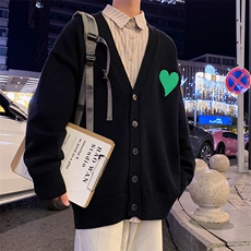 25秋冬港风潮宽松针织开衫外套男女情侣中性毛衣上衣M3231-P68，男装针织衫/毛衣，电商A009A（原A058A）