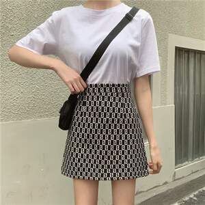 高腰a字半身裙夏款包臀短裙女2021新款时尚裙子,女装半身裙,潮品会