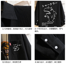 QC58093-P45亚七分袖衬衫男大码五分袖衬衣男短袖，男装衬衫，电商A040A