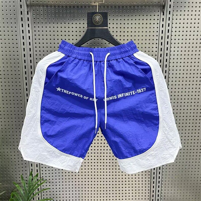潮流ins原宿慵懒冰丝速干短裤男2025新款夏季穿搭新款K6355-P33图片