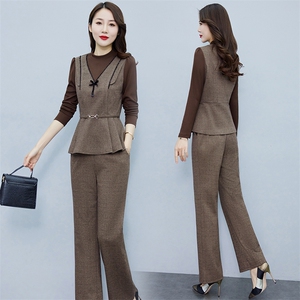 现货-新品】时尚洋气两件套2024年春装新款显瘦阔太太女士套装图片