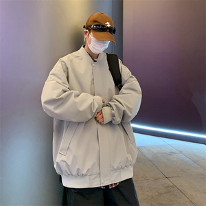 美式棒球服男款春秋季潮牌高街cleanfit高级感外套ma1飞行员夹克图片