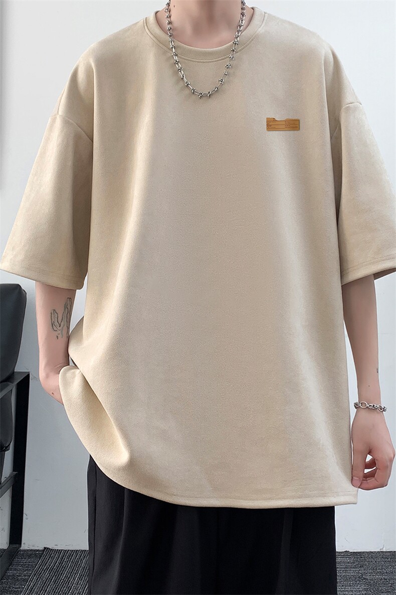 麂皮绒短袖t恤男大码半袖男JD82293-P25,男装T恤,电商A040