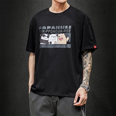 2021夏季新马切达日系大码男已注册卡通印花短袖港风T恤T1052-P25，男装T恤，电商A001