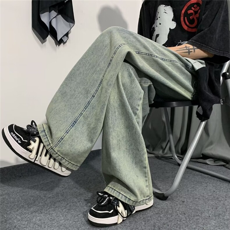 日系牛仔裤ins长裤慵懒潮夏季时尚原宿青春流行潮流新款N507P45,男装牛仔裤,星座1116-2