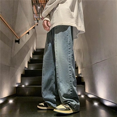 牛仔裤男春季潮大码休闲裤子高街KJ59P38，男装牛仔裤，星座1116-2