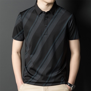 短袖POLO衫男2023春季新款纯色男装翻领衣服轻商务休闲韩版修身图片