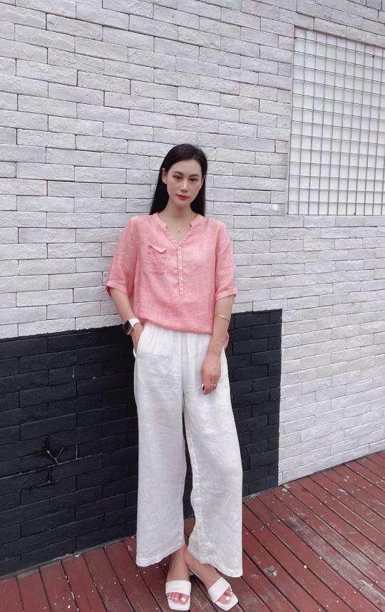 纯苎连衣裙小衫裤子裙子衬衣 时尚风 风淑女风休闲风，女装连衣裙，川哲