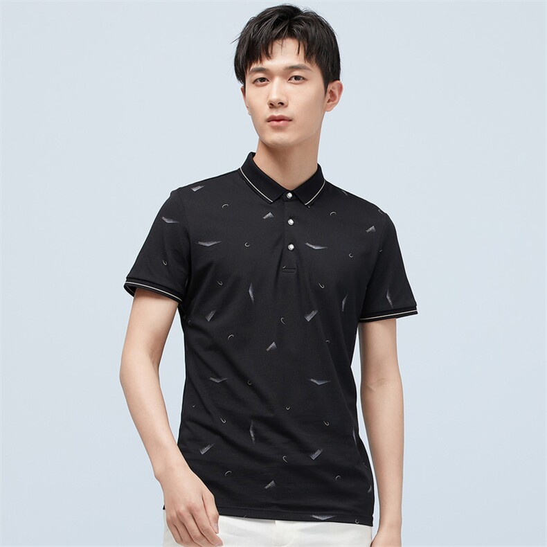 KCN68073-110男士2023年夏季新款百搭T恤短袖商务休闲体恤男P56,男装T恤,电商B360