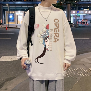 M18161-P45 加绒款-P65半高领毛衣男士大码针织衫男毛线衣男图片